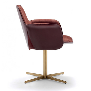 Cross-Base Swivel Armchair | Fasem Electa | Italianfurniture.com