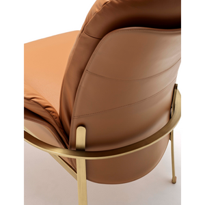 Leather Covered Lounge Armchair | Fasem Electa Relax | ItalianFurniture.com