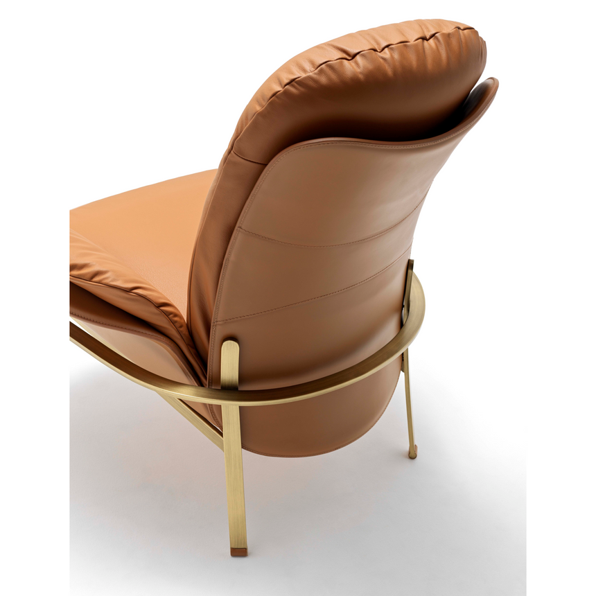 Leather Covered Lounge Armchair | Fasem Electa Relax | ItalianFurniture.com