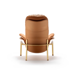 Leather Covered Lounge Armchair | Fasem Electa Relax | ItalianFurniture.com