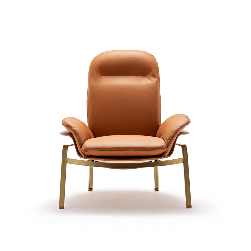 Leather Covered Lounge Armchair | Fasem Electa Relax | ItalianFurniture.com