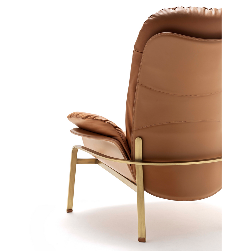 Leather Covered Lounge Armchair | Fasem Electa Relax | ItalianFurniture.com