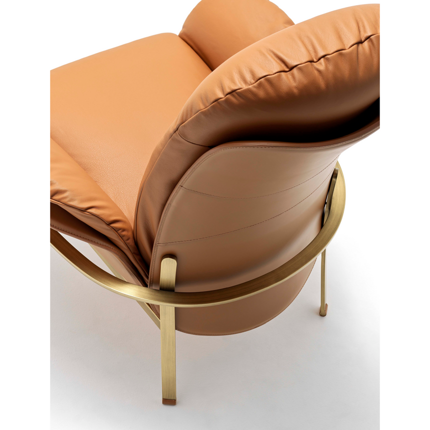 Leather Covered Lounge Armchair | Fasem Electa Relax | ItalianFurniture.com