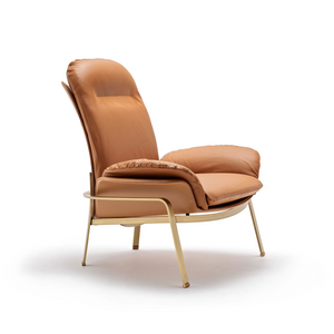 Leather Covered Lounge Armchair | Fasem Electa Relax | ItalianFurniture.com