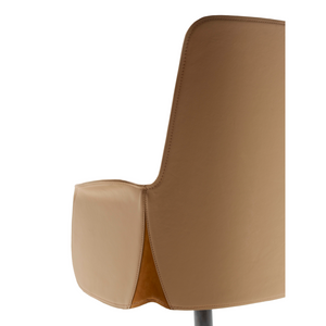 High Back Leather Swivel Chair | Fasem Electa | Italianfurniture.com