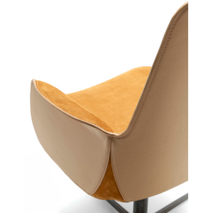 High Back Leather Swivel Chair | Fasem Electa | Italianfurniture.com