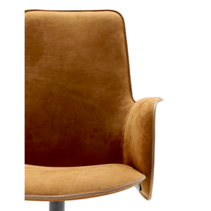 High Back Leather Swivel Chair | Fasem Electa | Italianfurniture.com