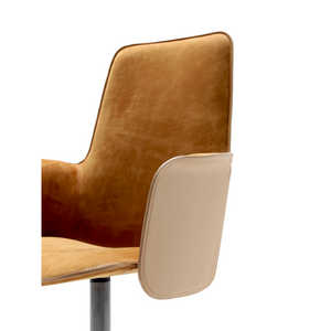 High Back Leather Swivel Chair | Fasem Electa | Italianfurniture.com