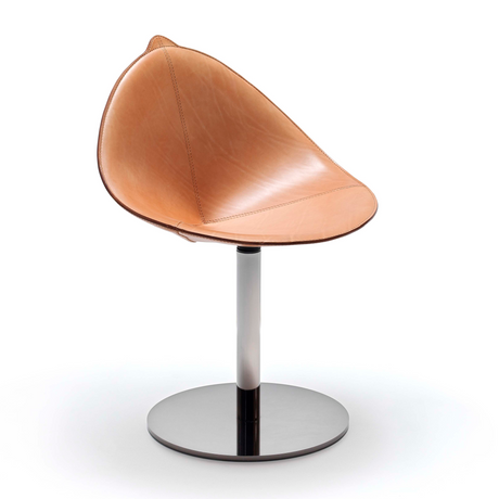 Leather Swivel Dining Chair | Fasem Fiorile | Italianfurniture.com