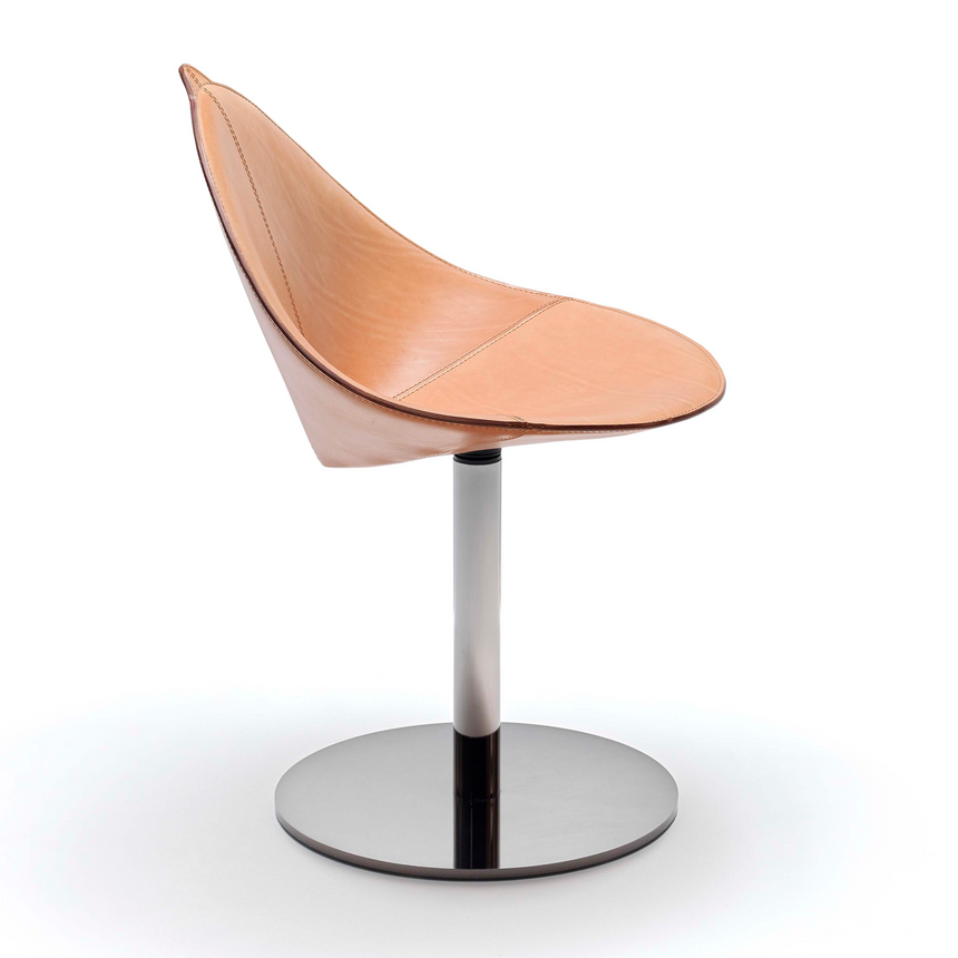 Leather Swivel Dining Chair | Fasem Fiorile | Italianfurniture.com