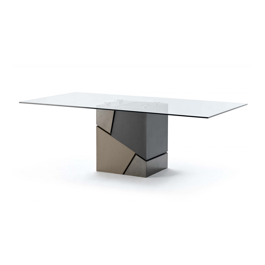 Rectangular Glass Dining Table | Fasem Flavio | Italianfurniture.com