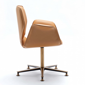 Five-Spoke Leather Swivel Chair | Fasem Fosca | italianfurniture.com