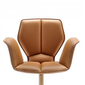 Five-Spoke Leather Swivel Chair | Fasem Fosca | italianfurniture.com