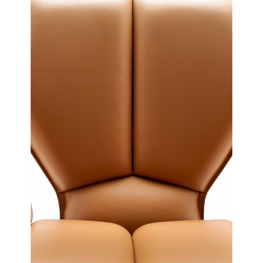 Five-Spoke Leather Swivel Chair | Fasem Fosca | italianfurniture.com