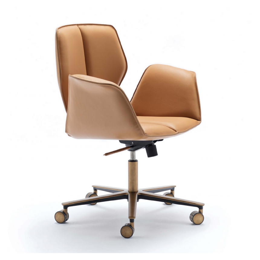 Five-Wheeled Swivel Executive Chair | Fasem Fosca | Italianfurniture.com