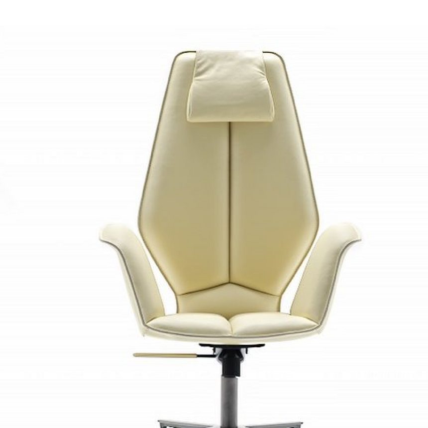 High-Back Wheeled Executive Chair | Fasem Fosca | Italianfurniture.com