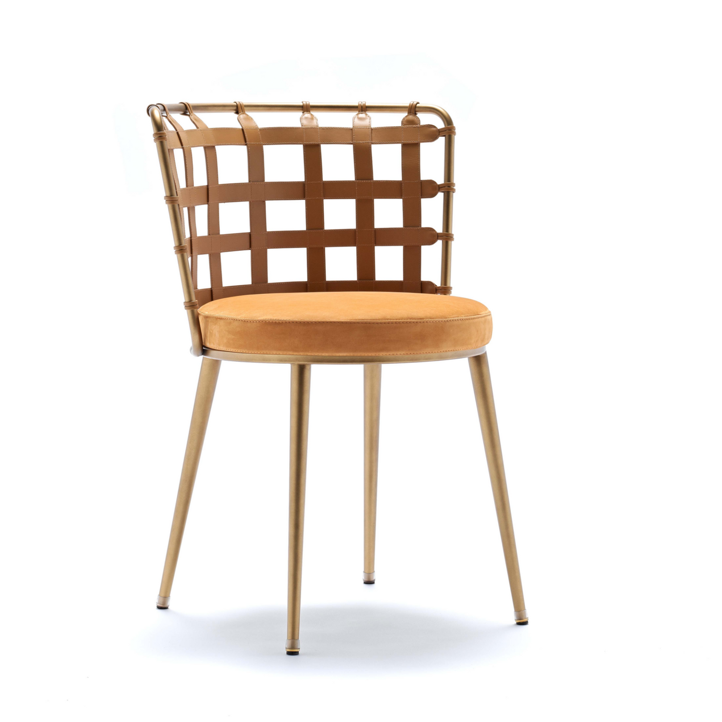 Leather Strips Dining Chair | Fasem Lola | Italianfurniture.com