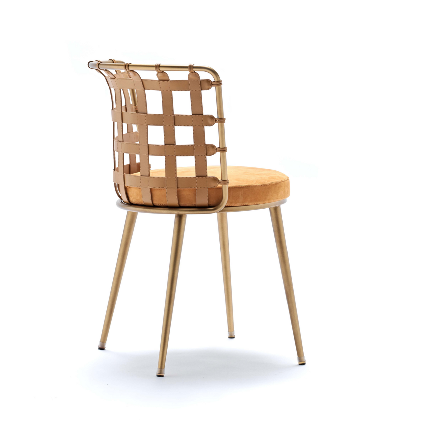 Leather Strips Dining Chair | Fasem Lola | Italianfurniture.com