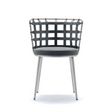 Leather Strips Dining Chair | Fasem Lola | Italianfurniture.com