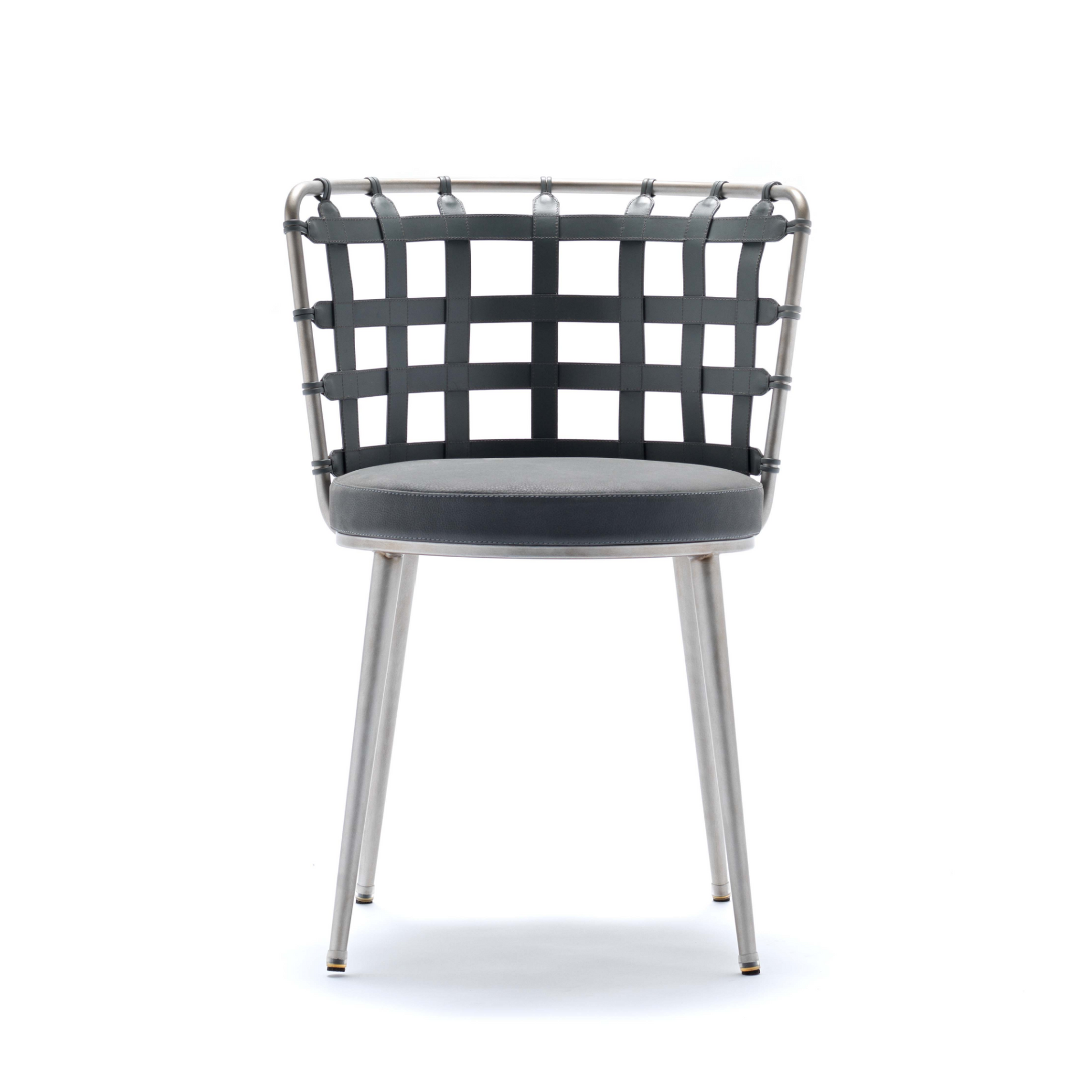 Leather Strips Dining Chair | Fasem Lola | Italianfurniture.com