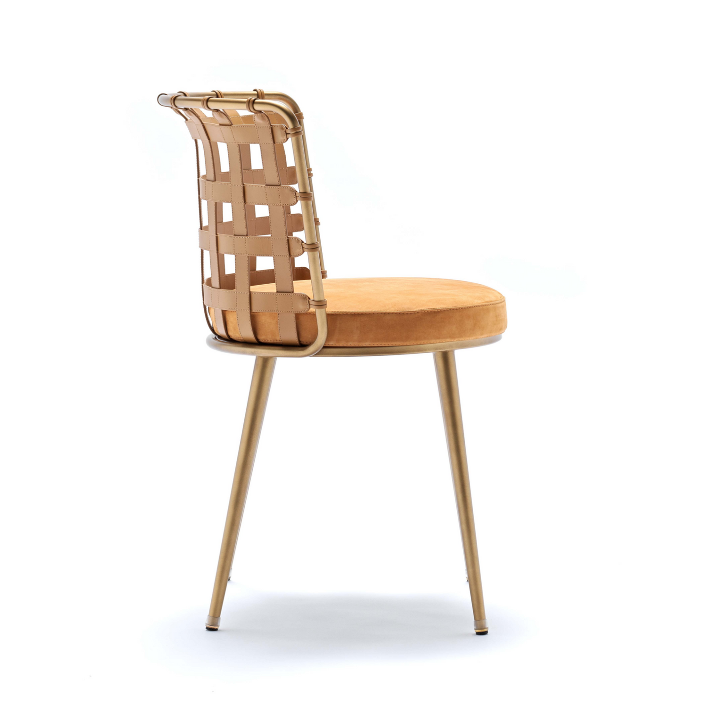 Leather Strips Dining Chair | Fasem Lola | Italianfurniture.com