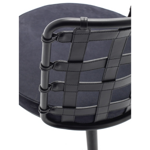 Leather Strips Dining Chair | Fasem Lola | Italianfurniture.com