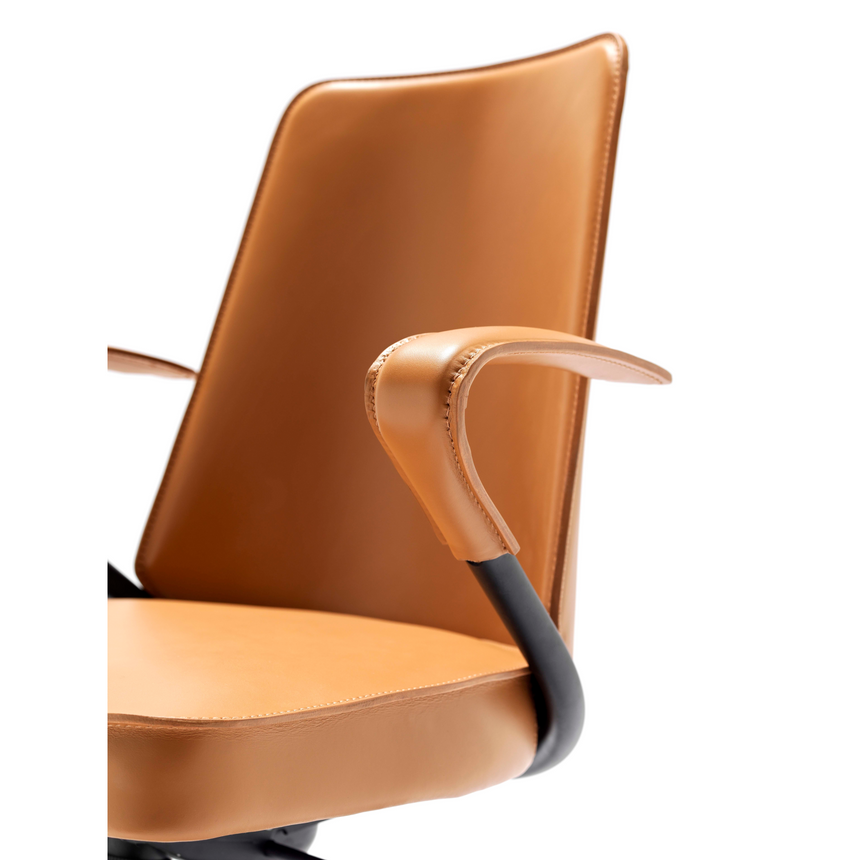 Leather Swivel Office Chair | Fasem Luna | Italianfurniture.com