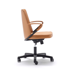 Leather Swivel Office Chair | Fasem Luna | Italianfurniture.com