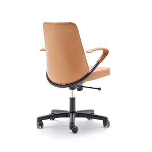 Leather Swivel Office Chair | Fasem Luna | Italianfurniture.com