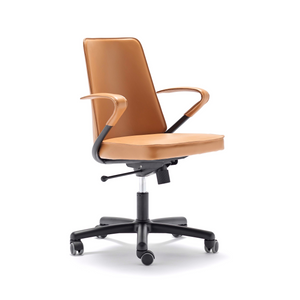 Leather Swivel Office Chair | Fasem Luna | Italianfurniture.com