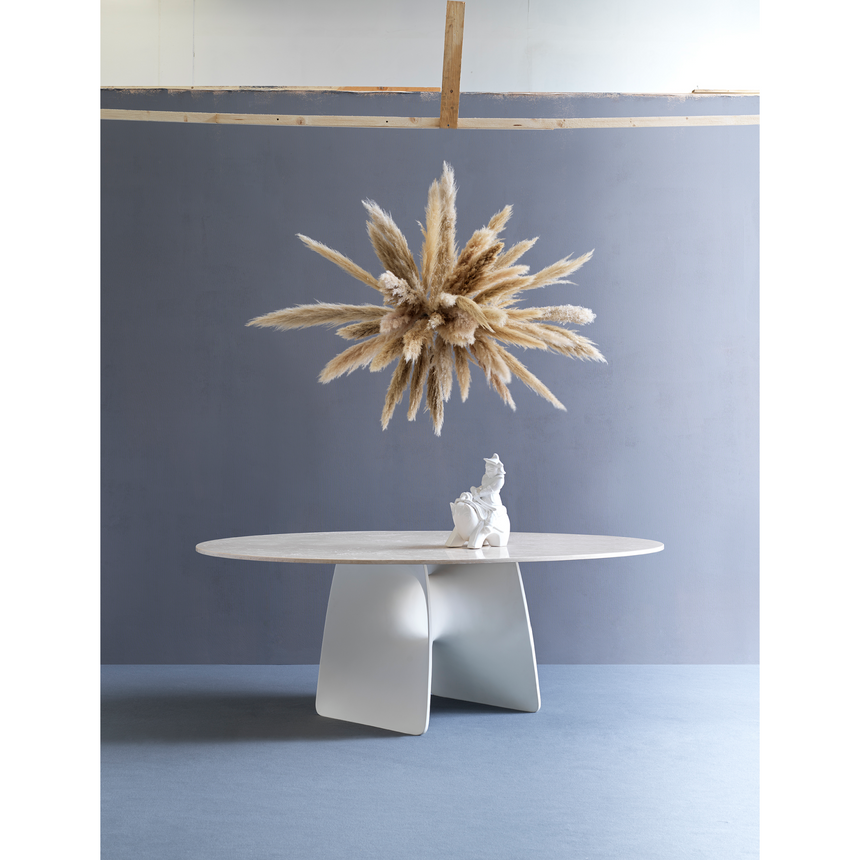 Stone Top Round Dining Table | Fasem Lux | Italianfurniture.com