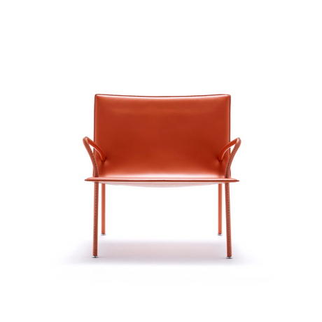 Steel Framed Leather Lounge Chair | Fasem Lys | Italianfurniture.com