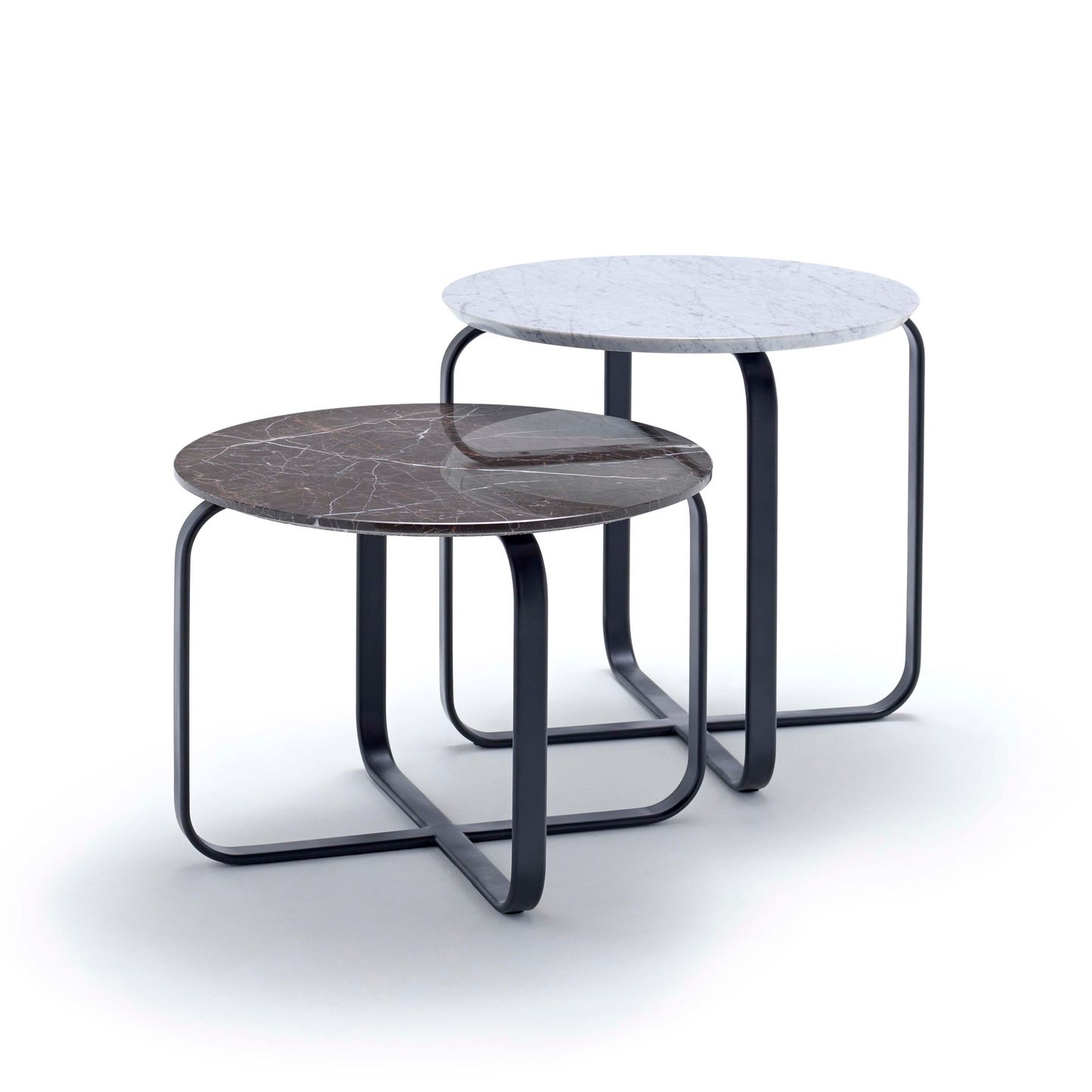 Cross-Base Round Coffee Table S | Fasem Mezze | Italianfurniture.com