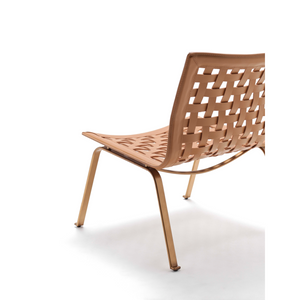 Leather Weave Lounge Chair | Fasem Net W | Italianfurniture.com