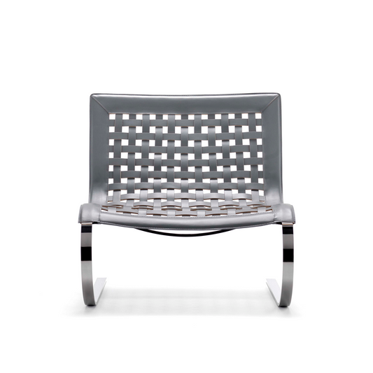 Leather Woven Lounge Armchair | Fasem O'Mies | ItalianFurniture.com