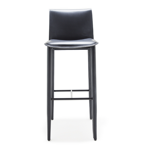 Leather Covered Bar Stool | Fasem Relaix | ItalianFurniture.com