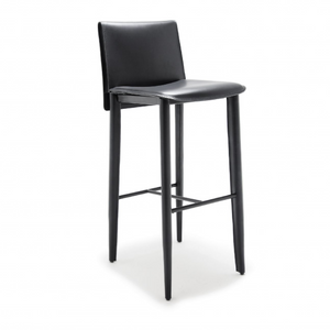 Leather Covered Bar Stool | Fasem Relaix | ItalianFurniture.com