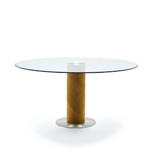 Pedestal Round Coffee Table M | Fasem Rolling | Italianfurniture.com