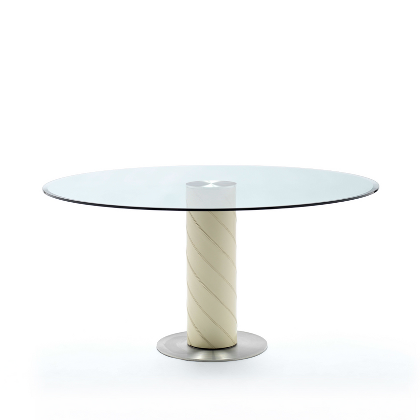 Pedestal Round Coffee Table M | Fasem Rolling | Italianfurniture.com