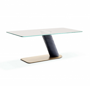 Slanted Leather Base Desk | Fasem Rolling | Italianfurniture.com