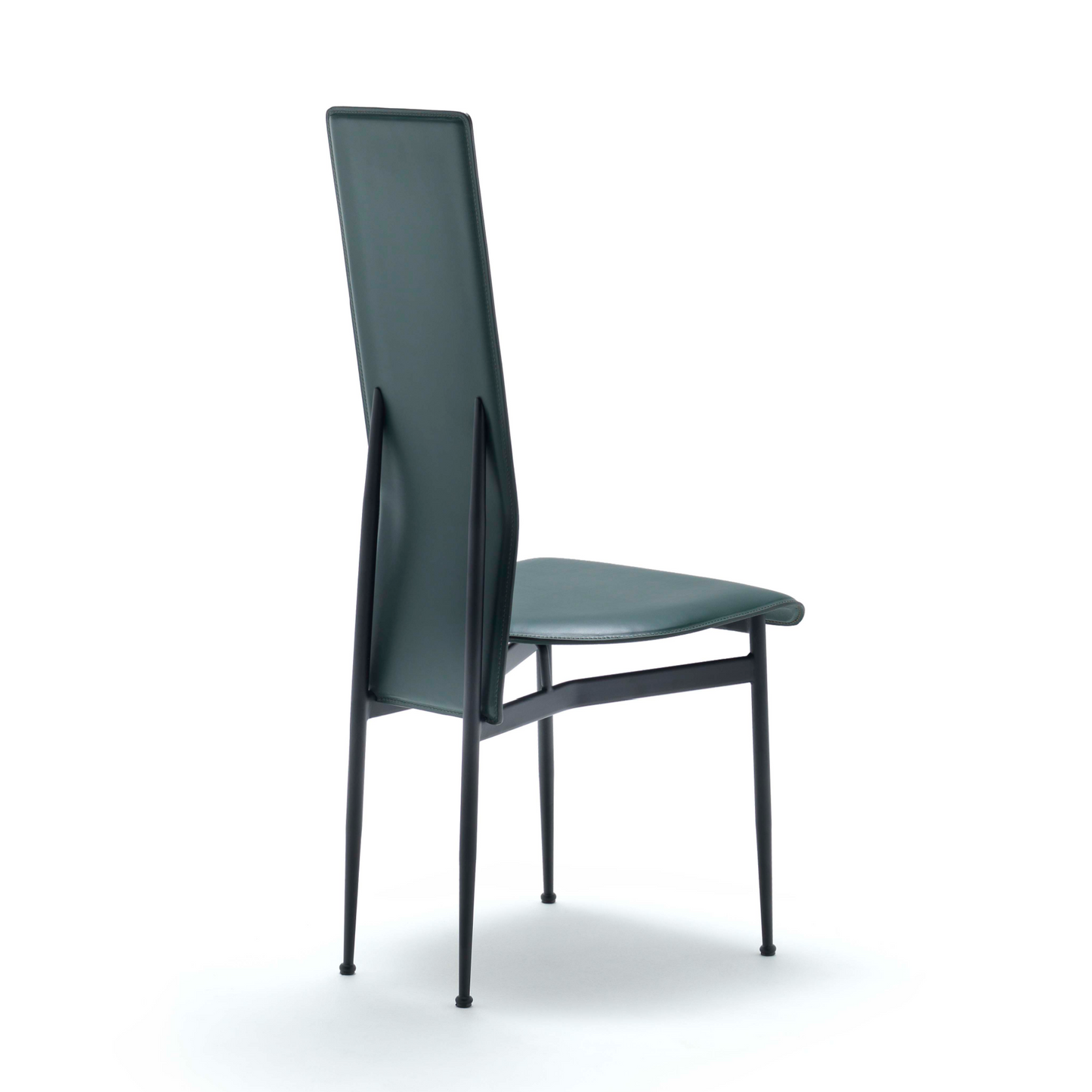 Narrow-Back Leather Dining Chair | Fasem S44 | Italianfurniture.com