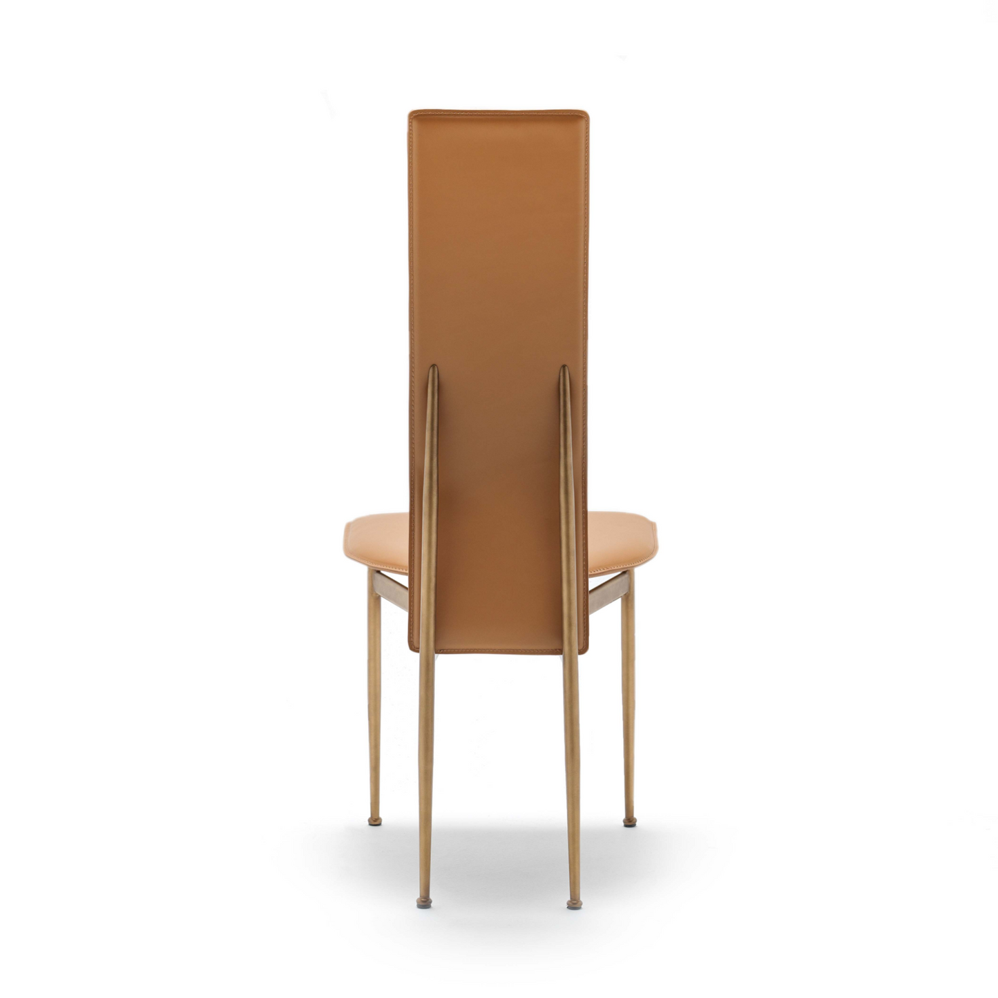 Narrow-Back Leather Dining Chair | Fasem S44 | Italianfurniture.com