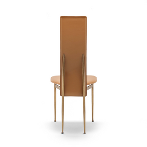 Narrow-Back Leather Dining Chair | Fasem S44 | Italianfurniture.com