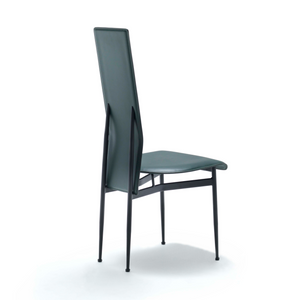 Narrow-Back Leather Dining Chair | Fasem S44 | Italianfurniture.com