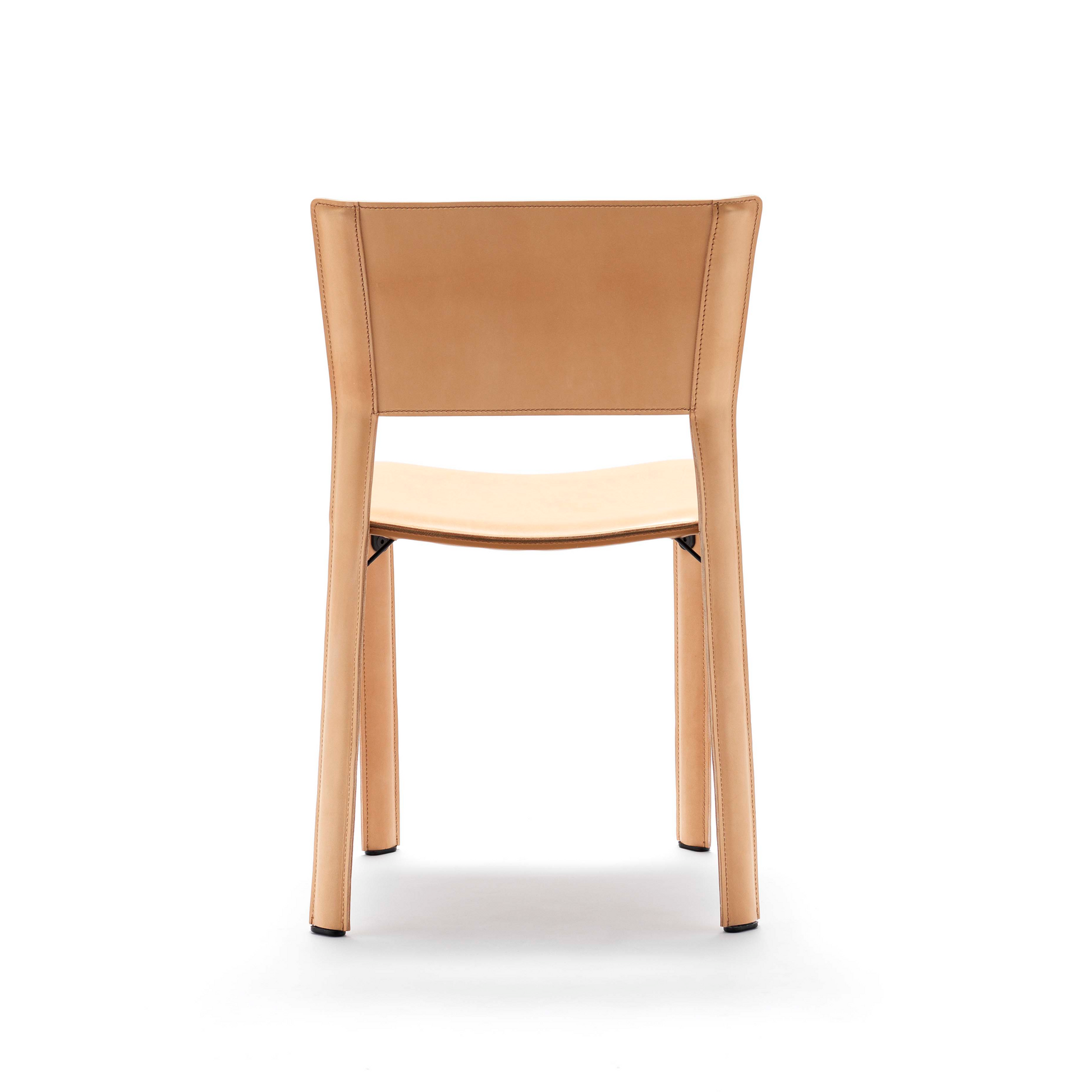 Leather Cut-Out Dining Chair  | Fasem S91 | ItalianFurniture.com