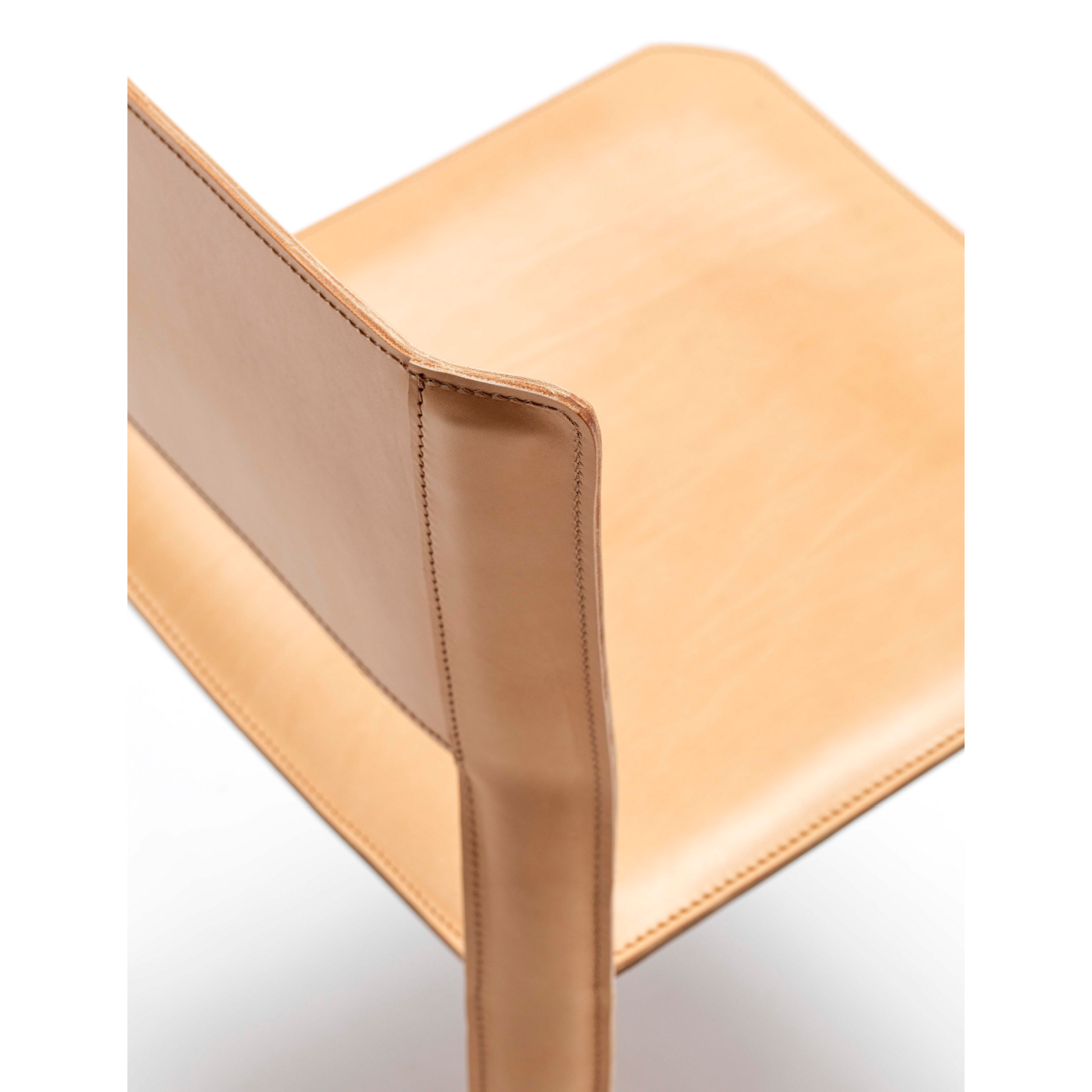 Leather Cut-Out Dining Chair  | Fasem S91 | ItalianFurniture.com