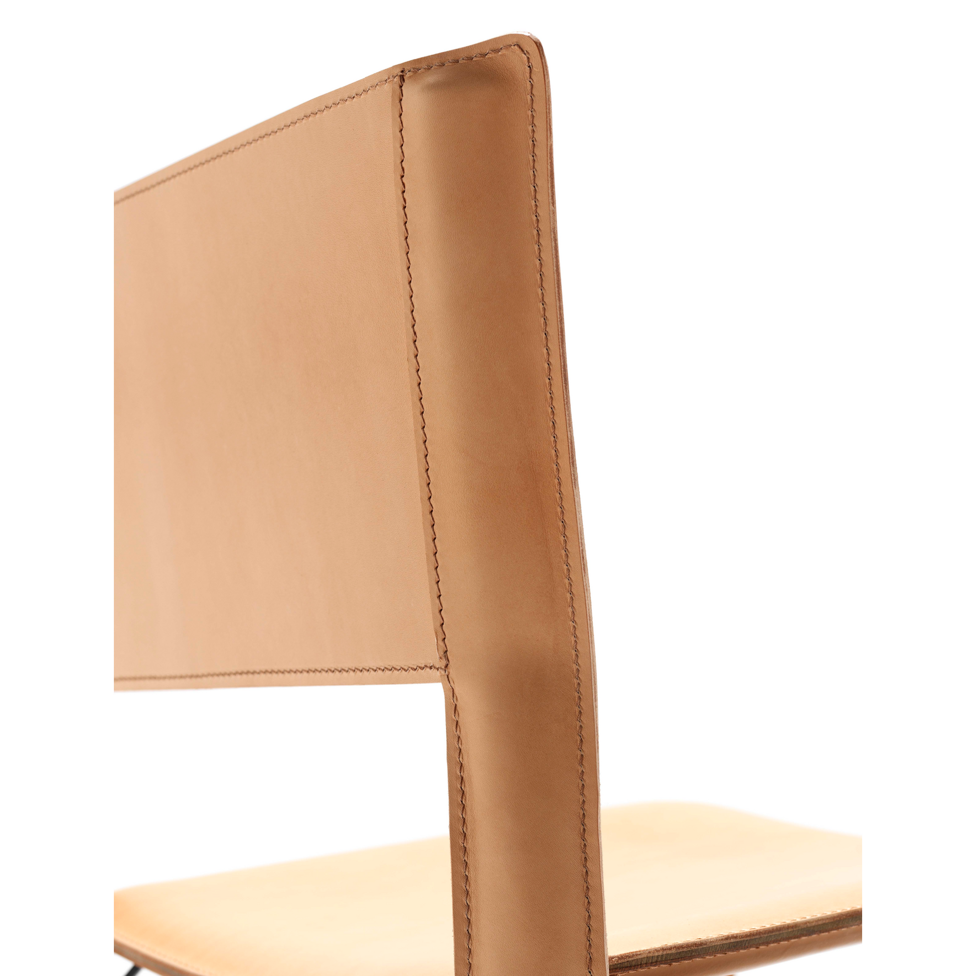 Leather Cut-Out Dining Chair  | Fasem S91 | ItalianFurniture.com