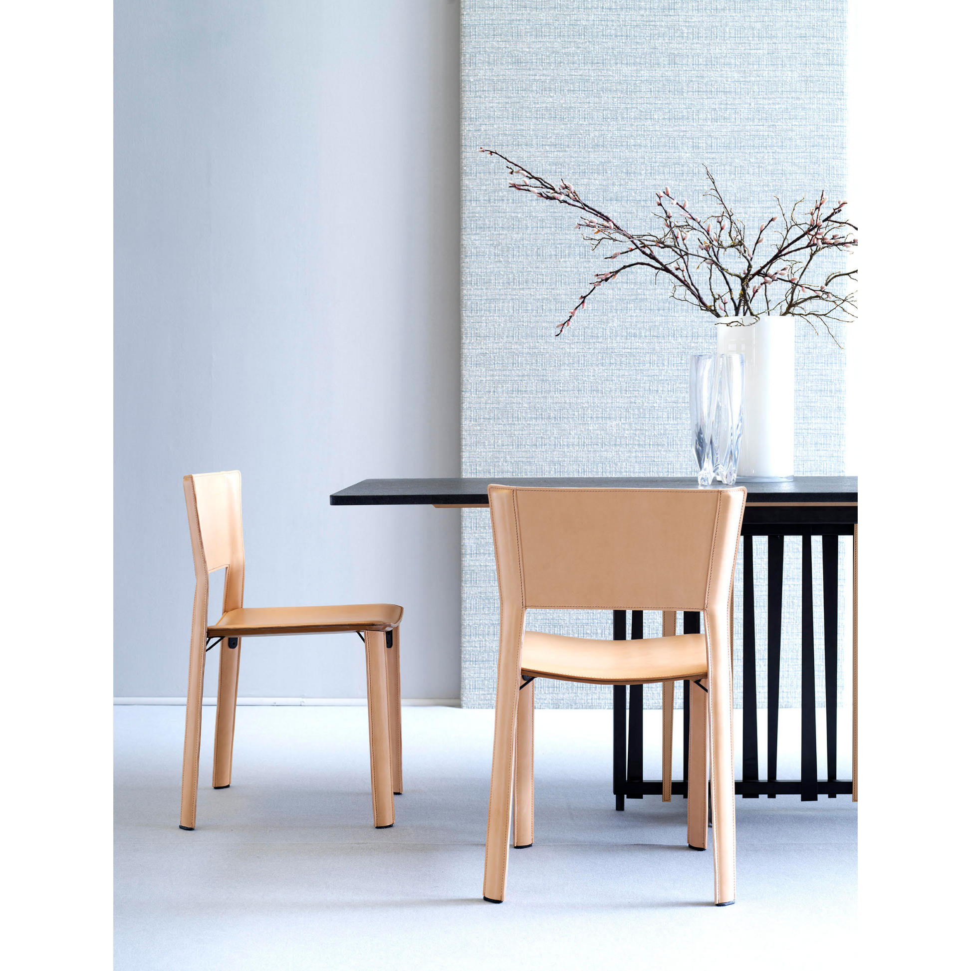 Leather Cut-Out Dining Chair  | Fasem S91 | ItalianFurniture.com