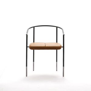 Curved Steel Dining Armchair | Fasem Tecla | ItalianFurniture.com