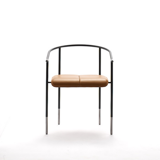 Curved Steel Dining Armchair | Fasem Tecla | ItalianFurniture.com